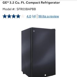 GE Mini Fridge $60