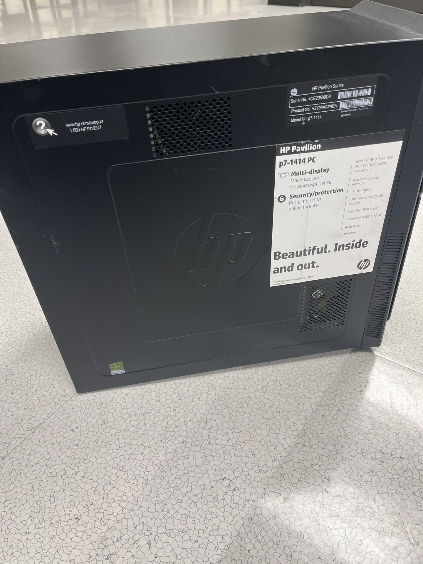 HP Pavilion p7-1414 Desktop PC