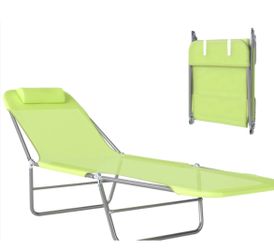 4 Folding Chaise Lounge Chair, Pool Sun Tanning Chair, Outdoor Lounge Chair (New In Box)
