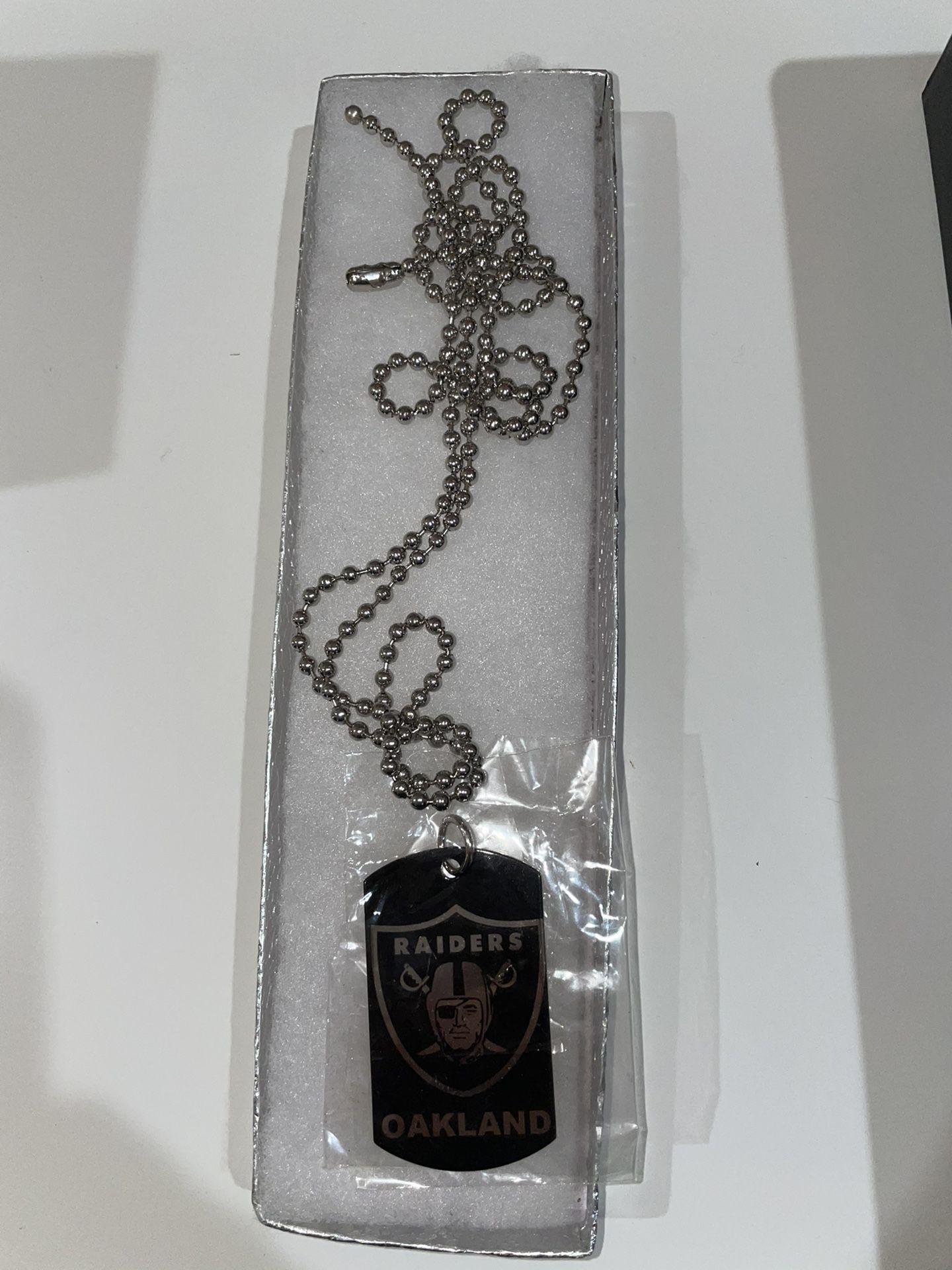 Raiders Dog Tag Necklace