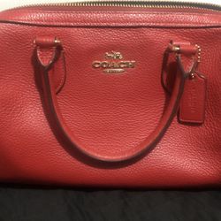 Rowan Satchel Handbag Shoulder Bag in Red