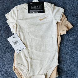 Nike Kids' White and Cream Sleepsuits-babygrows