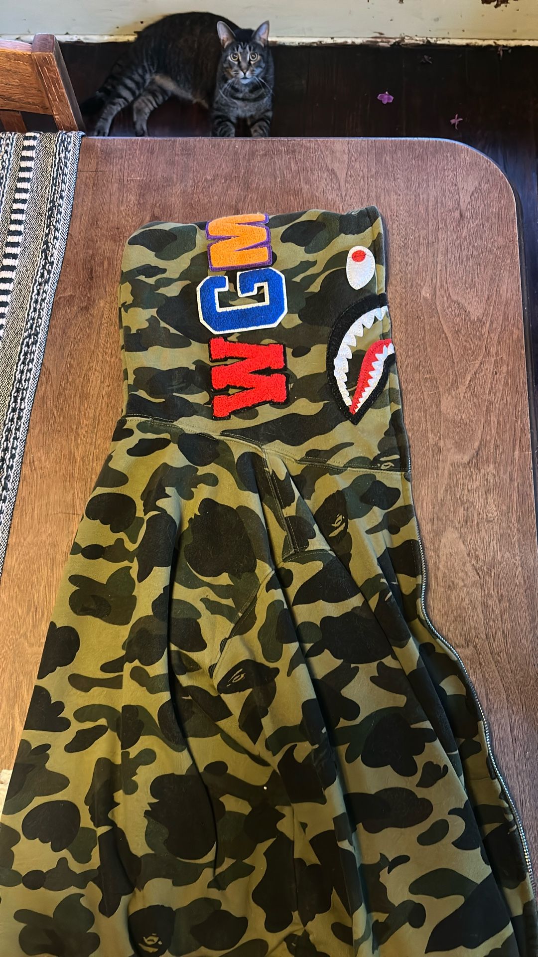 Bape Hoodie First Camo Green