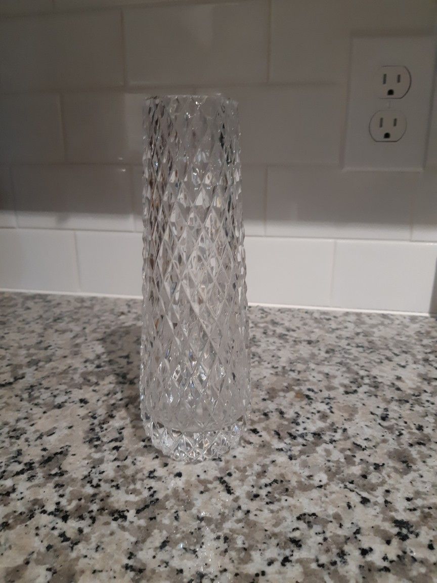 CRYSTAL DIAMOND Cut Vase