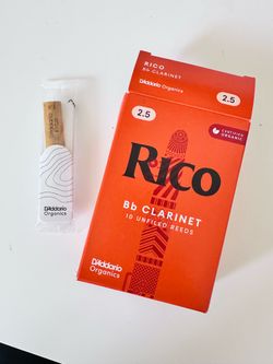 Brand New Rico Bb Clarinet Reeds - Size 2.5 (10 Pack)