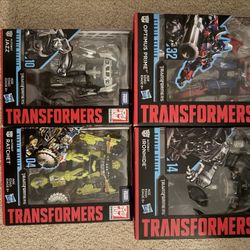 Transformers Studio Series: #04Ratchet, #10Jazz,  #14Ironhide, #32Optimus Prime