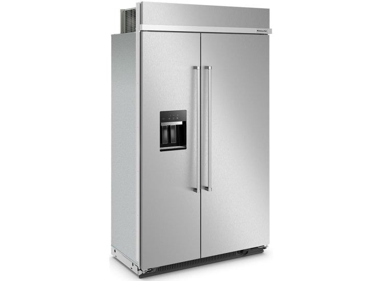 New In Box Kitchen Aid Stainless Steel Built In 48” Refrigerator Ice & Water