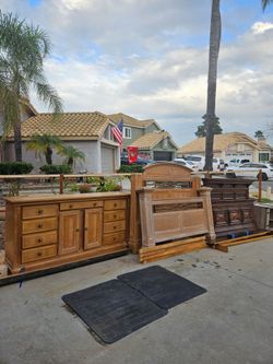 Bedroom set all wood