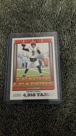 Joe Burrow Score League Leaders Football Card
