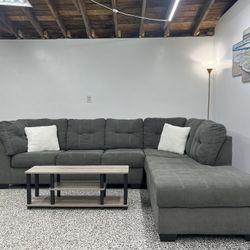 Delivery Available •Gray Sectional Couch