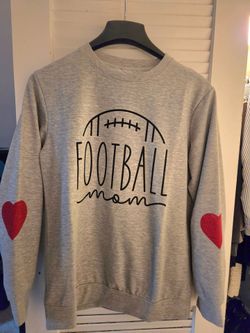 Football mom sweater size adult med