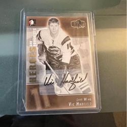 Buffalo Bisons AHL V.Hatford Signed Hero’s And Prospects Card Unique 