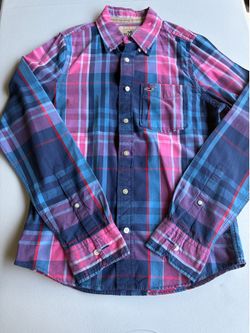 Hollister plaid button-up shirt