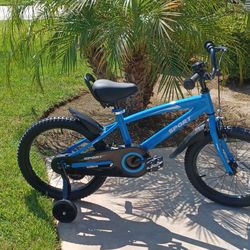 18 Inch Kid Bike Kid Bicycle for Boys Girls
with Kickstand .