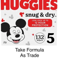 Huggies Size 5 Snug Dry Diapers Pañales 