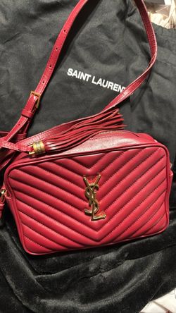 Red YSL handbag cross body