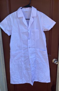 White Short Sleeve Lab Coat S
