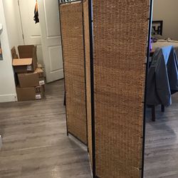 3 Panel Room Divider Basketweave | 3 Pane 