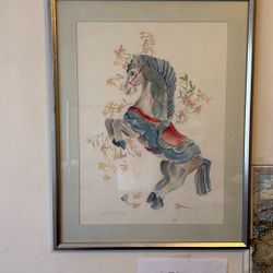 Jan Lenney  carrousel horse