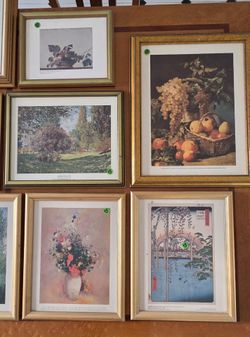 Collection of professionally framed art