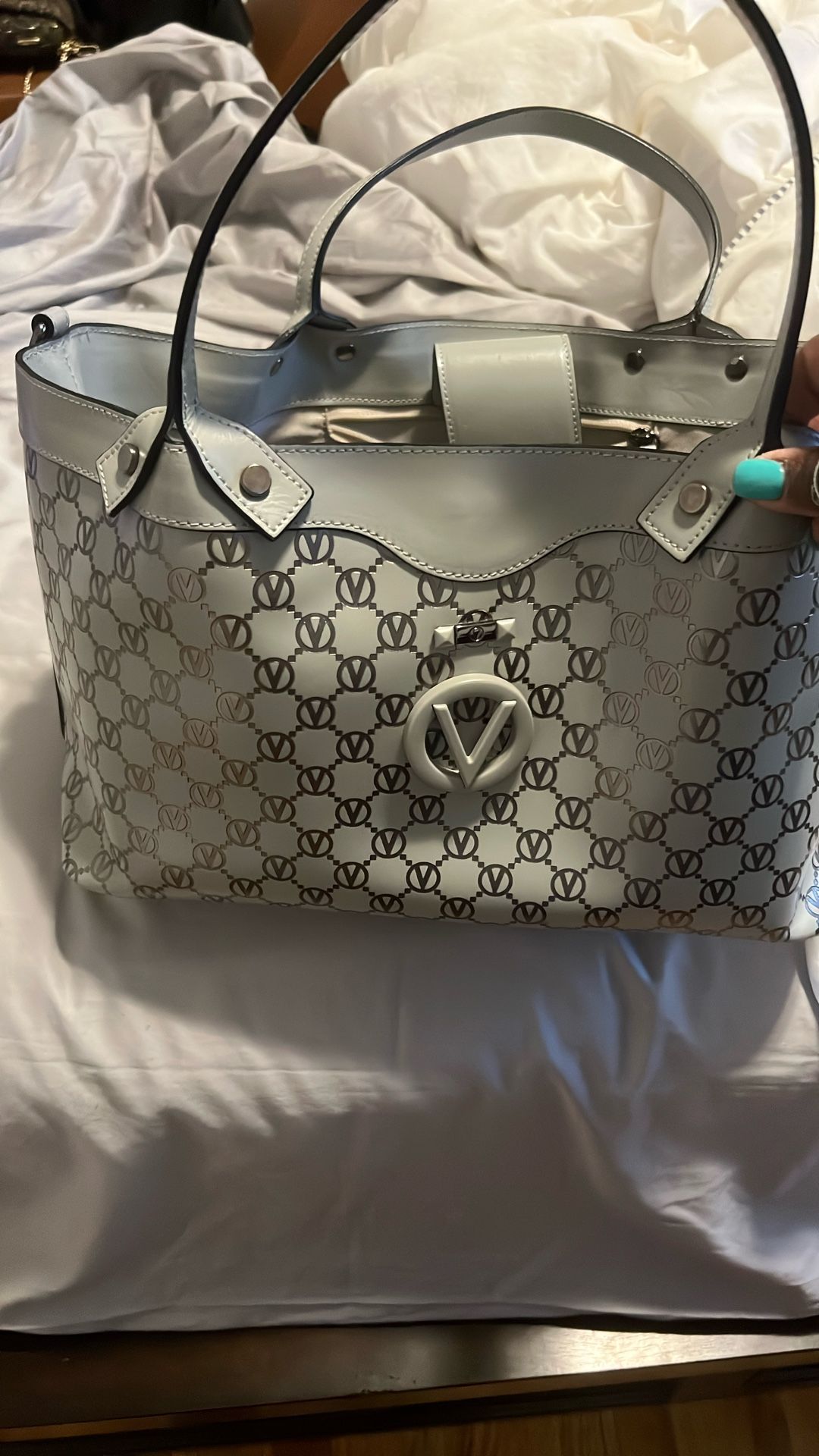 Valentino handbag Grey/Silver