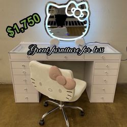 Impressions Vanity With Mirror And Chair Brand New