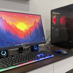 Complete Gaming PC Setup + Asus 24” Monitor – i5-9600K / GTX 970 / 16GB RAM