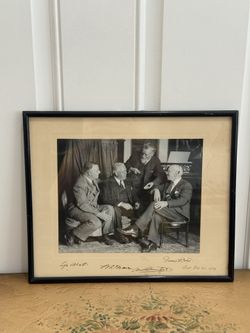 Collectible Antique Framed photograph from February 25, 1939 