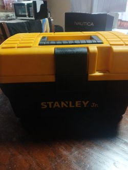 Stanley Jr toy box with toys