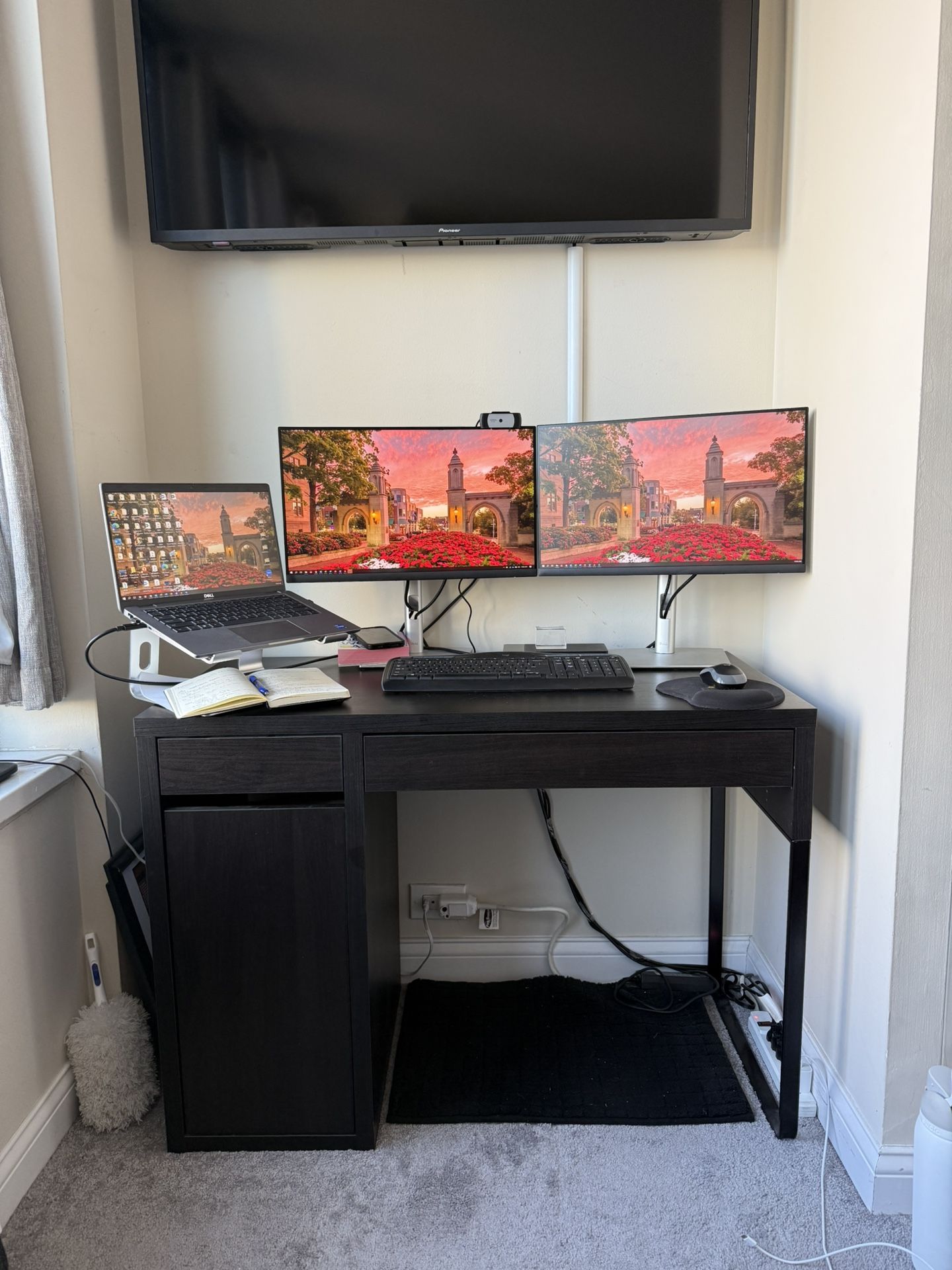 Black IKEA Desk