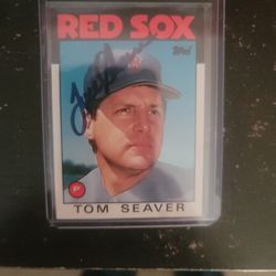 1986 Topps Tom Seaver Autograph!
