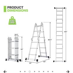 Brand New 12 Foot Aluminum Ladder For $80