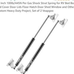 1
20 Inch 100lb/445N Per Gas Shock Strut Spring for RV Bed Boat Bed Cover Door Lids Floor Hatch Door Shed Window and Other Custom Heavy Duty Project, 