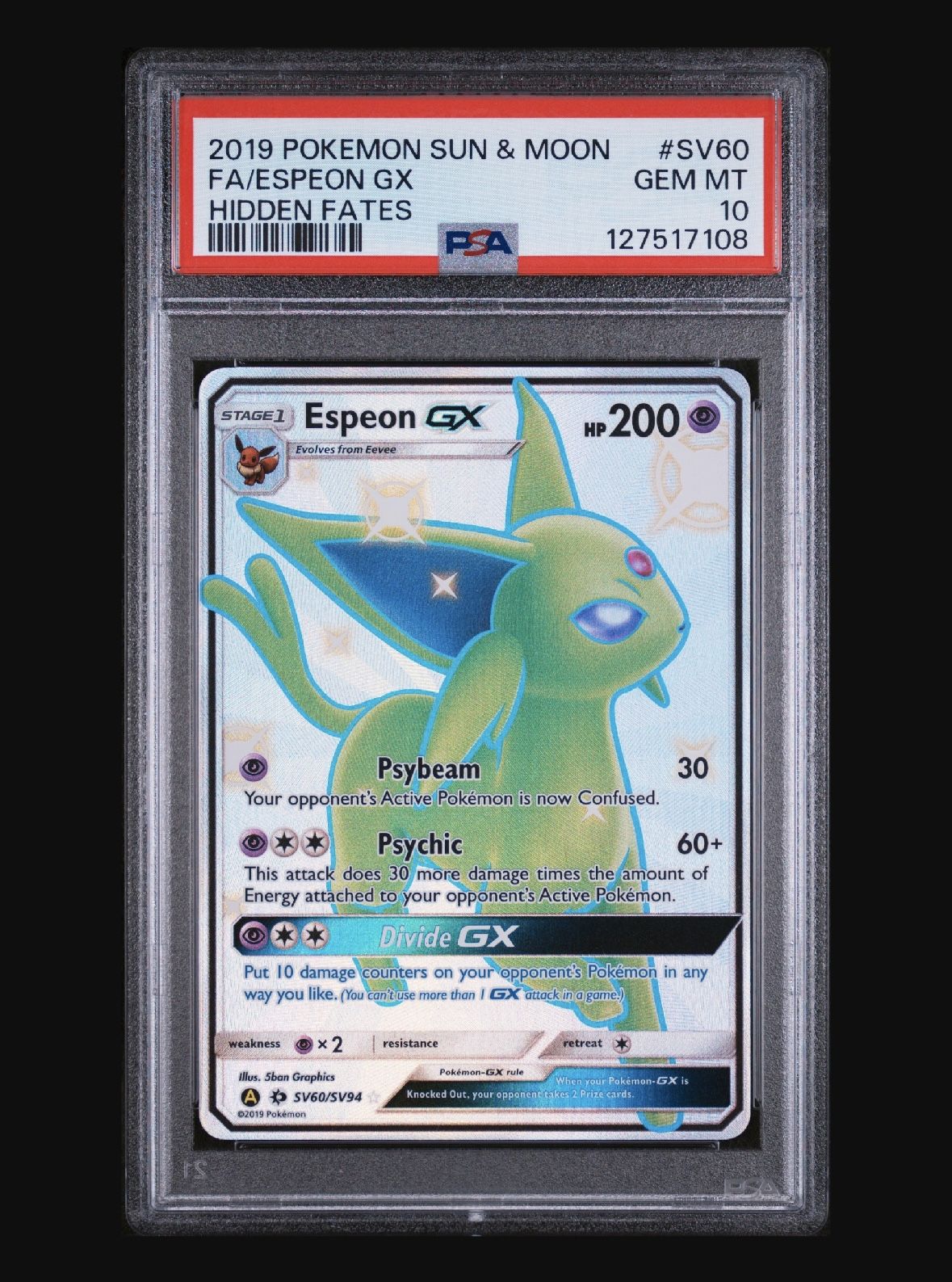 Espeon Gx Full Art PSA 10