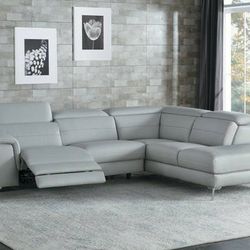 Cinque Power TOP GRAIN LEATHER Sectional

