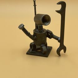 Nuts And Bolts Robot Figure. 