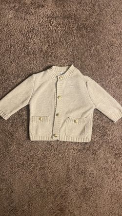 Beige knit cardigan