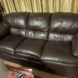Leather Sleep Sofa