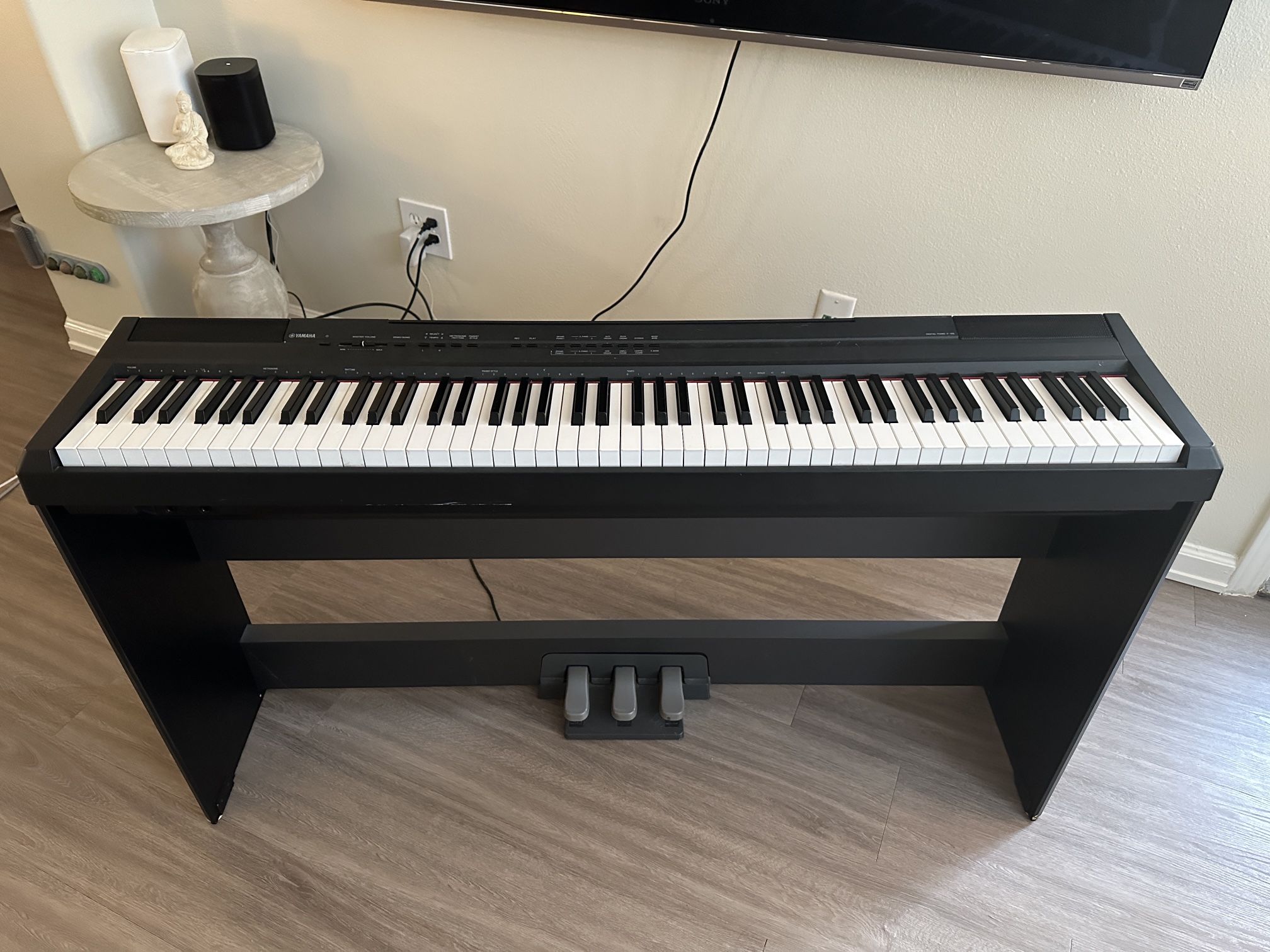Yamaha P-105 Digital Piano (w/ pedals and stand)