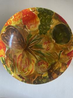 Vintage Fiberglass Salad Bowl