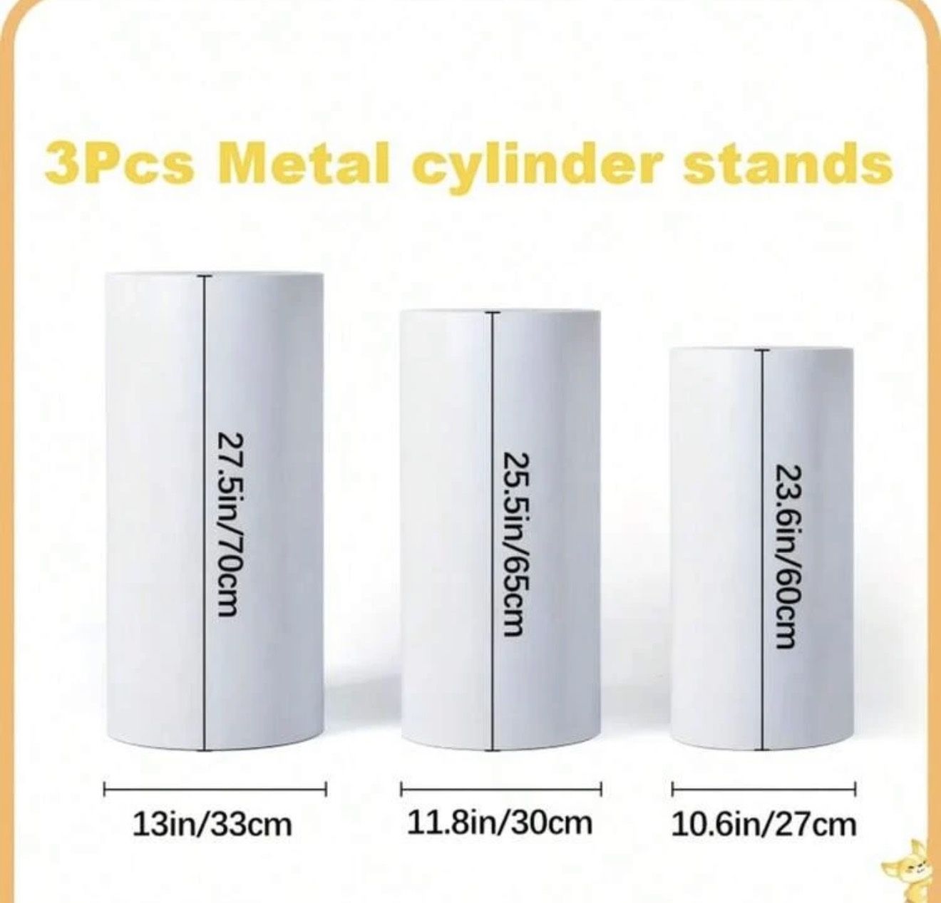 Cylinder Pedestal Stands On Rent