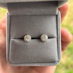 Moissanite 925 Silver earrings 100% real Passes Diamond Tester