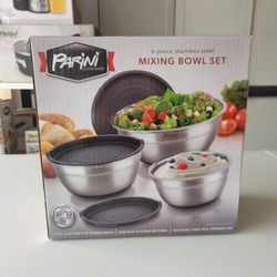 Parini 6 Piece Stainless Steel Mixing Bowl Set