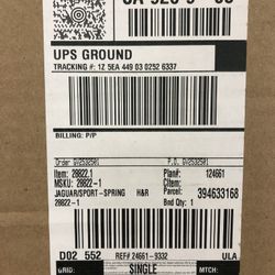 Brand New 2017 Jag Ftype H&R Lowering Spring