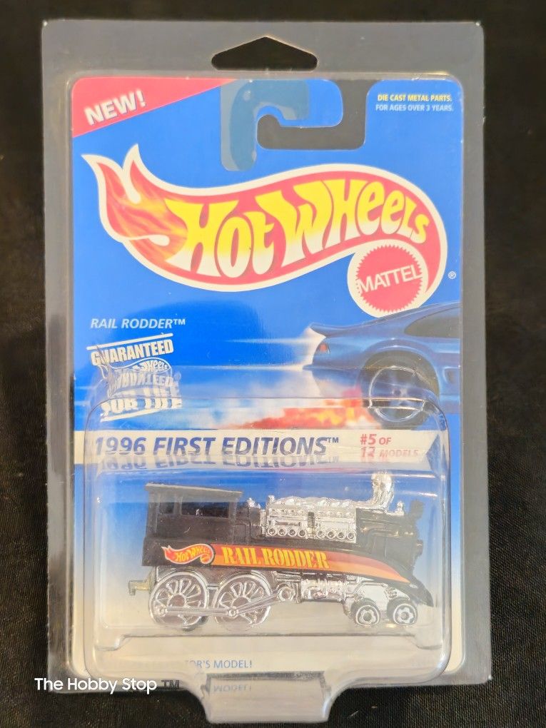 Hot Wheels 🔥 Vintage 1996 Rail Rodder ,$10 Includes Protective Display Case