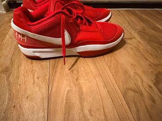 Nike Ja 1 Red White Basketball Sneakers