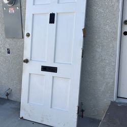 36”X80” solid wood Main Entrance Door