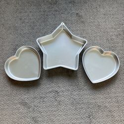 Wilton Aluminum Star and Set of Hearts Cake Pans