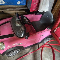 Pink Mini Cooper Toy Car 