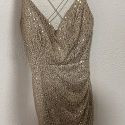 Gold Beautiful Windsor Dress 